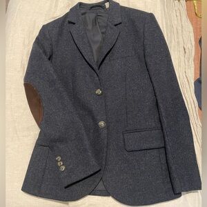 Jack Wills Navy Jacket with Brown Accents